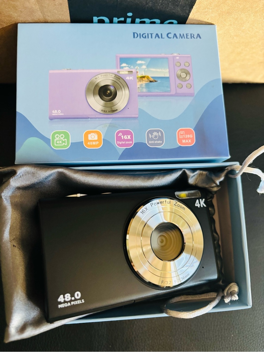 Compact 4K Digital Camera - Black - Unbranded